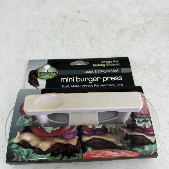Hometown Gourmet Mini Burger Press Great For Making Sliders Brand New￼ - Picture 1 of 8